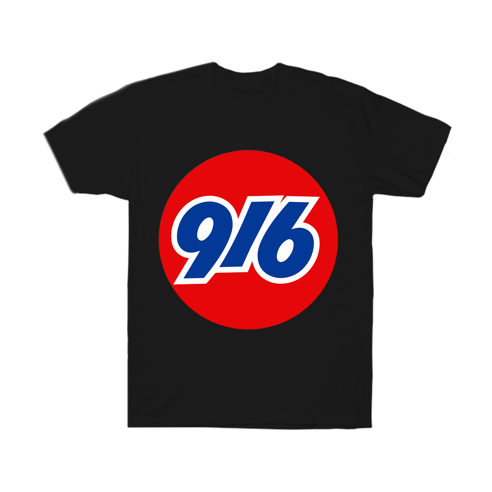 "916 Gas" short sleeve t-shirt (black)